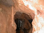 Vista interior de una galería de la cueva.